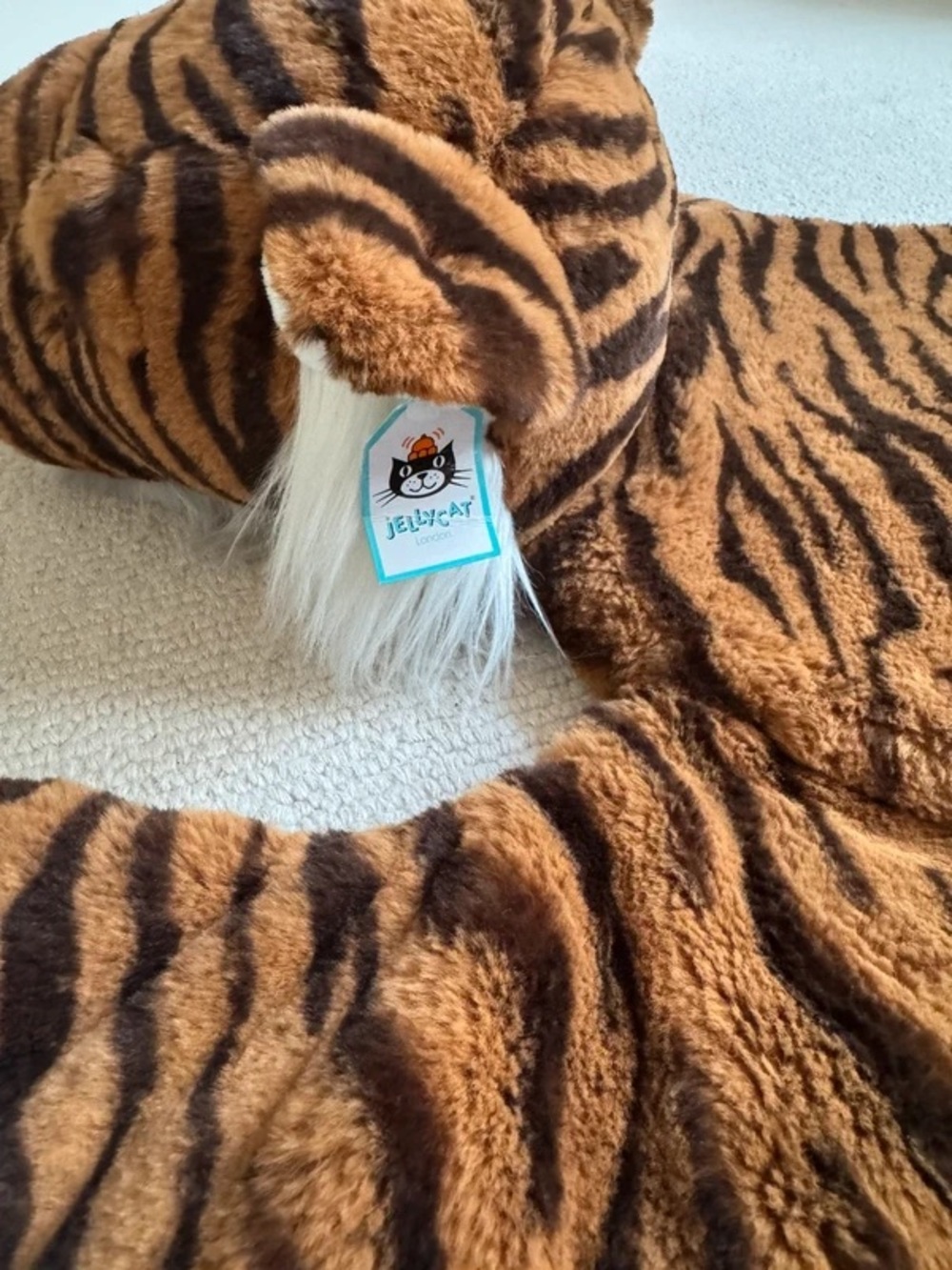 RETIRED RARE JELLYCAT TIA TIGER PLAYMAT TAGS ATTACHED BABY STUFFED ANIMAL - Picture 2 of 11